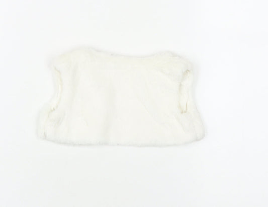 Mandamay Girls' White Waistcoat 3-6 Months Sleeveless Casual