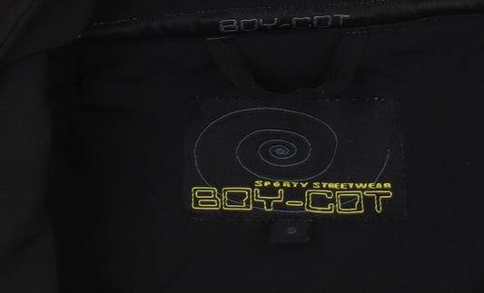 BOY-COT Men's Black Soft Shell Jacket S Regular Fit