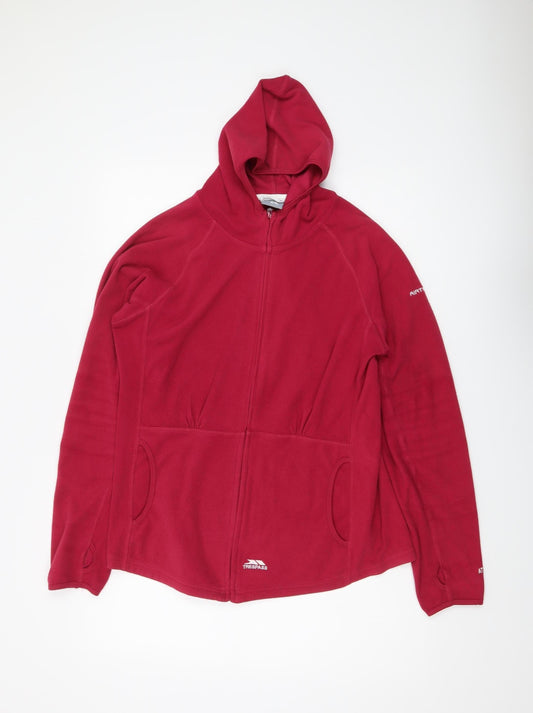 Trespass Women's Red Fleece Jacket XL - Casual Outdoor Wear