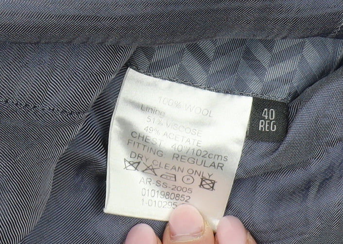 Austin Reed Men's Black Blazer 40 Regular