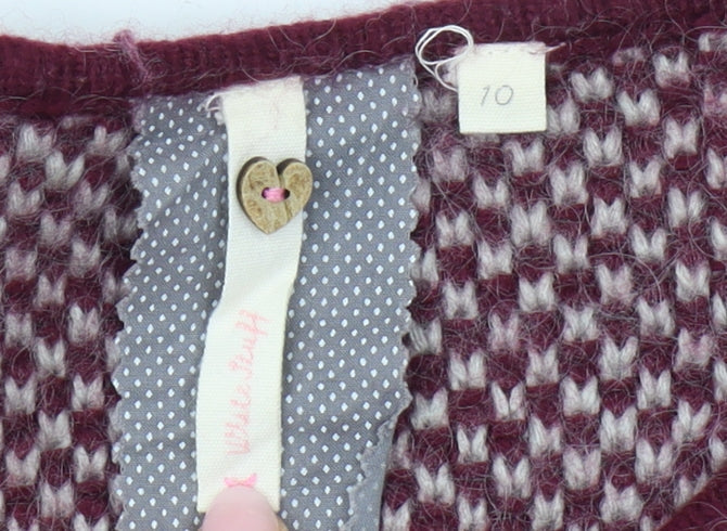 White Stuff Women's Red Pullover Jumper Size 10