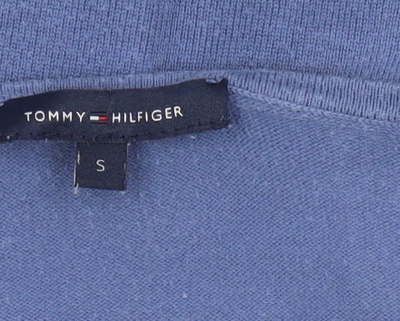 Tommy Hilfiger Women's Blue Striped Pullover Jumper Size S
