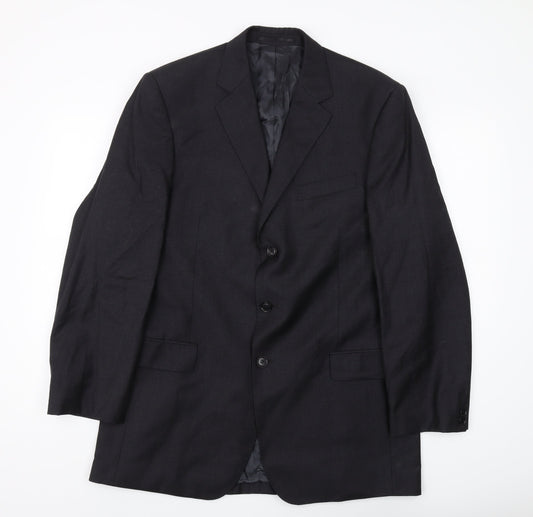 Austin Reed Men's Black Wool Blazer 42L Classic Fit