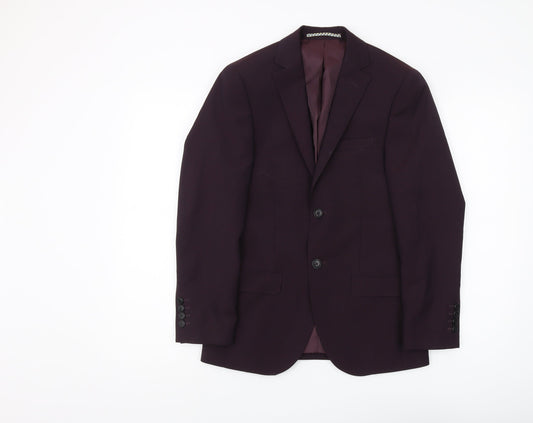 Moss London Men's Purple Slim Fit Suit Jacket 34S