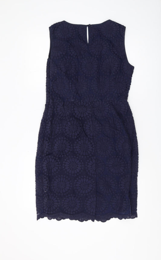 Boden Women's Blue Sheath Dress, Size 12, Formal