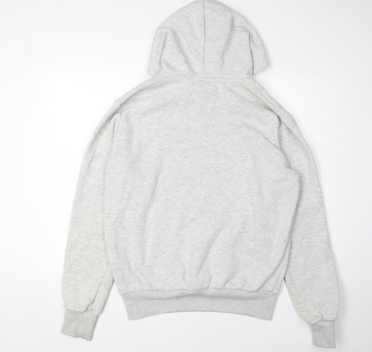 Paris Men's Grey Pullover Hoodie - M, Logo, Graphic