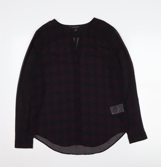 Womens UK Size S Banana Republic Black Polyester Blouse