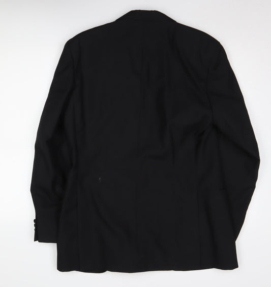 Moss Bros Black Men's Long Suit Size 40L