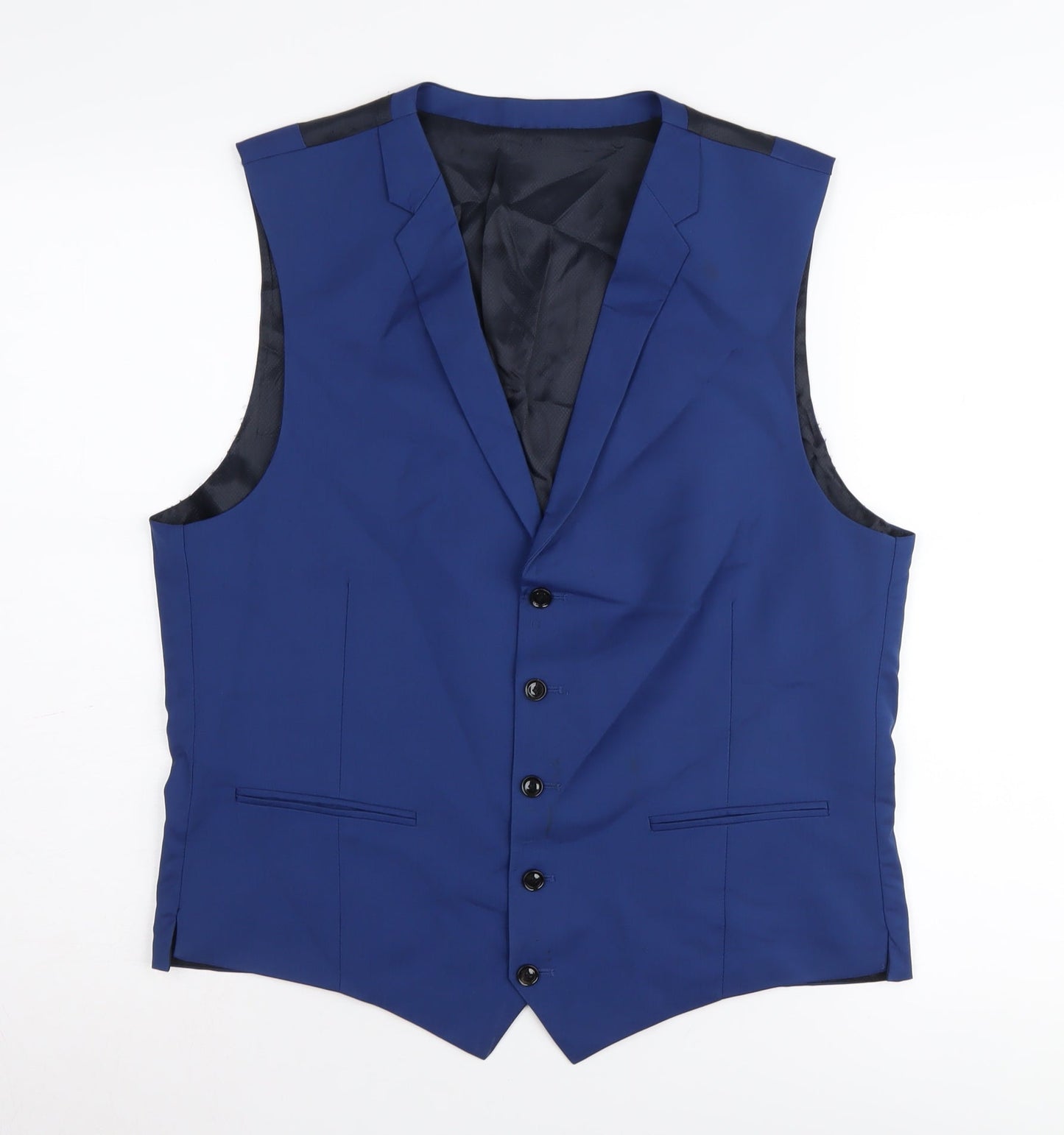 Austin Reed Blue Men's Suit Waistcoat, Size 42R