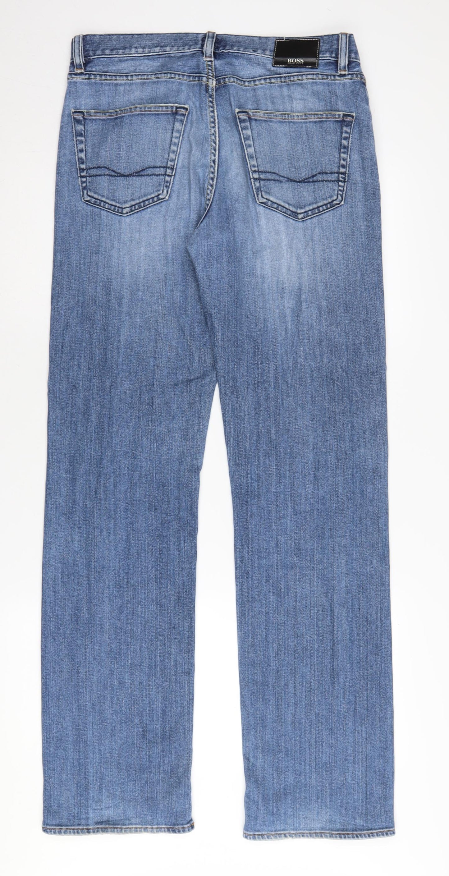 Hugo Boss Men's Blue Straight Jeans 32/34