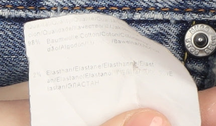 Hugo Boss Men's Blue Straight Jeans 32/34