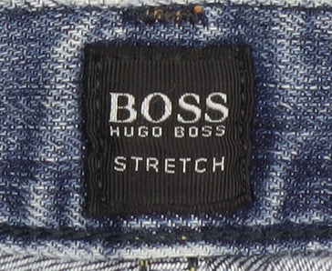 Hugo Boss Men's Blue Straight Jeans 32/34