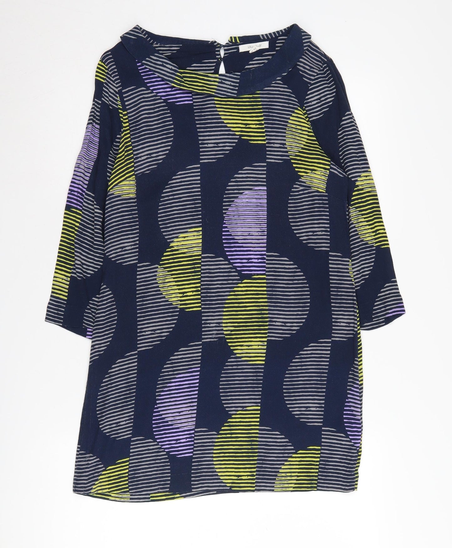 White Stuff Women's Geometric Shift Dress Size 10