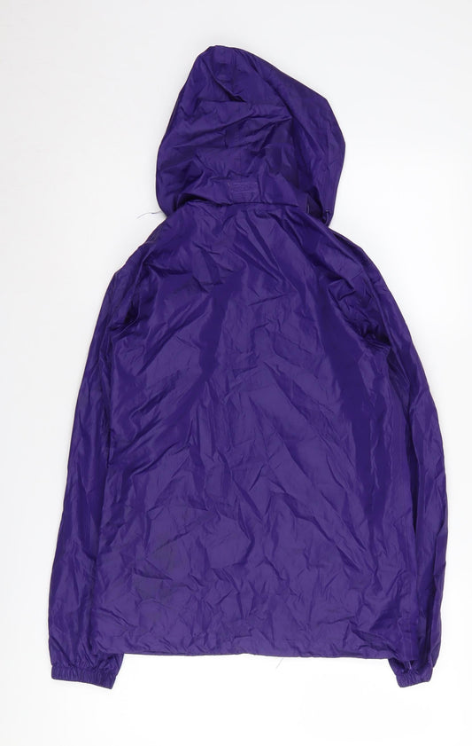 Gelert Women's Purple Packaway Rain Coat Jacket Size 6