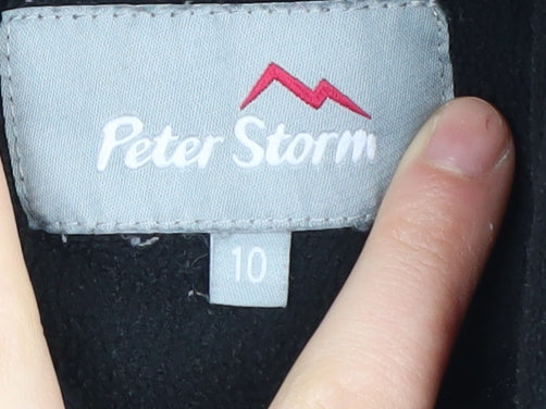 Peter Storm Women's Black Fleece Pullover Size 10