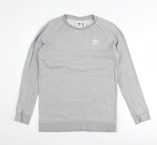 Adidas Men's Grey Crew Neck Sweatshirt S
