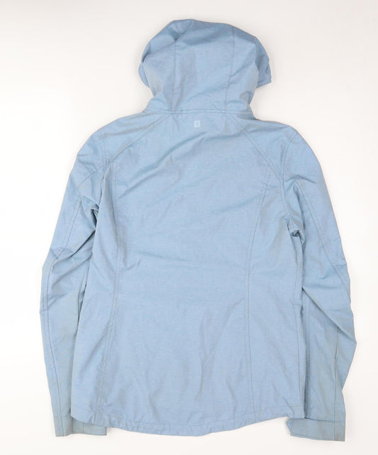 Mountain Warehouse Women's Blue Hooded Windbreaker Jacket
