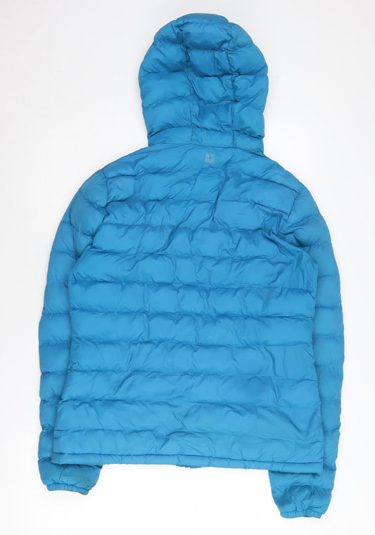 Mountain Warehouse Women's Blue Puffer Jacket Size 12