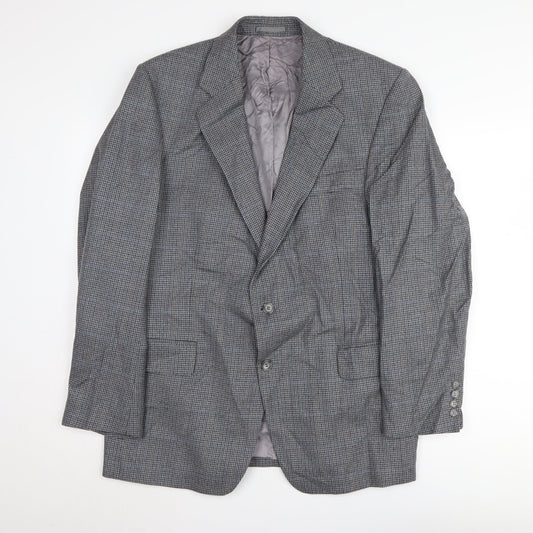 Magee Men's Grey Check Blazer 42 Regular Fit