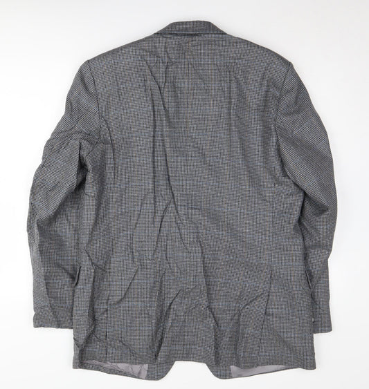 Magee Men's Grey Check Blazer 42 Regular Fit