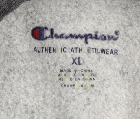 Champion Unisex Grey Pullover Hoodie XL