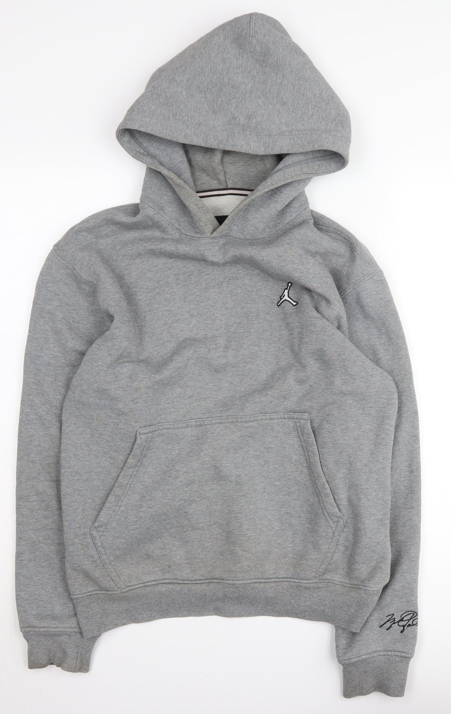 Jordan Men's Grey Pullover Hoodie, S, Sportswear Essential