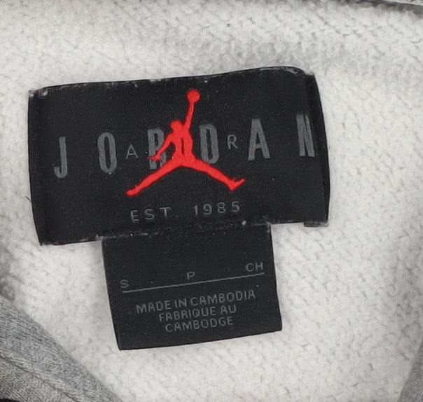Jordan Men's Grey Pullover Hoodie, S, Sportswear Essential