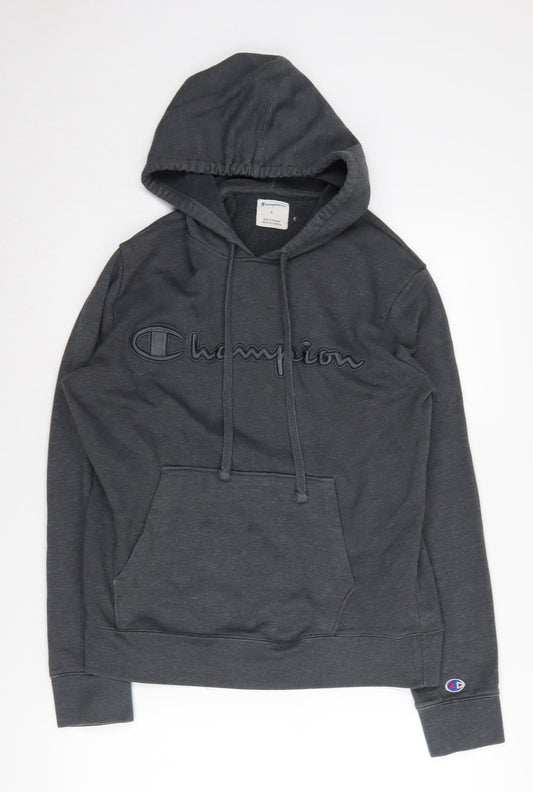 Mens UK S Regular Champion Grey Pullover Hoodie