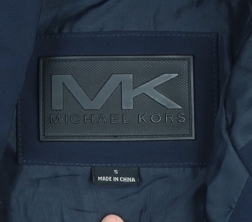 Michael Kors Men's Black Hooded Jacket S Regular Casual