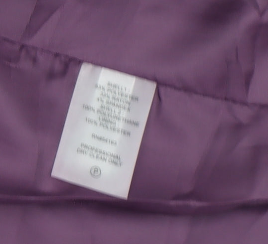 Calvin Klein Women's Purple Slim Wool Jacket Size 8
