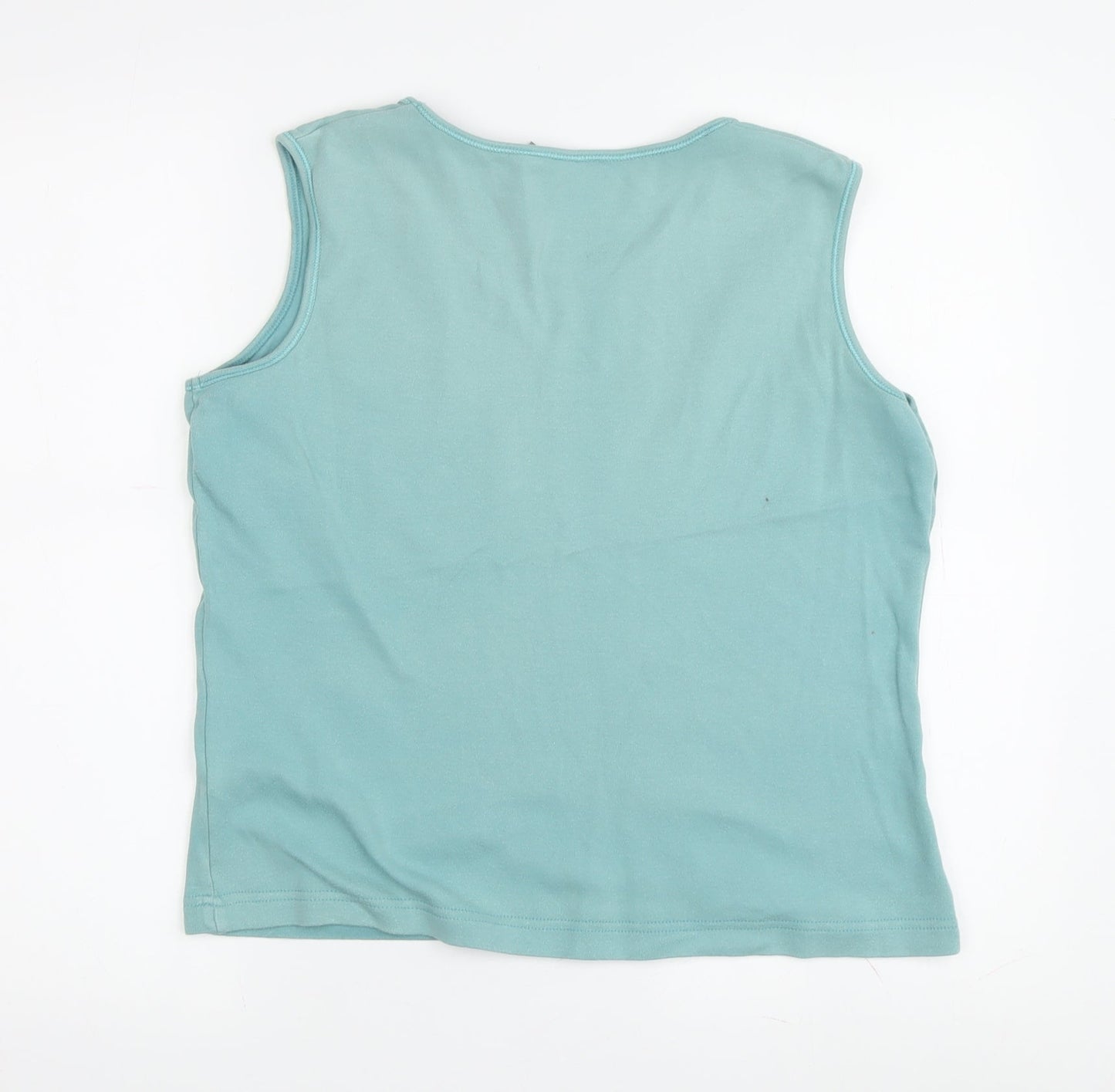 Hawkshead Women's Green Cotton Tank Top Size 14