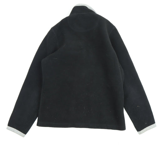 B.C. Clothing Women's Black Fleece Mid-Length Jacket M