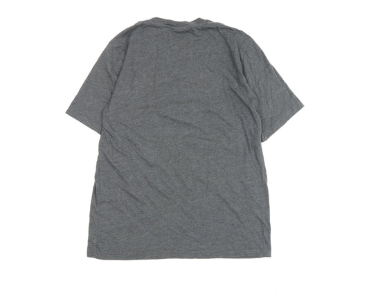 Batman Men's Grey Medium Graphic Print T-Shirt Short Sleeve