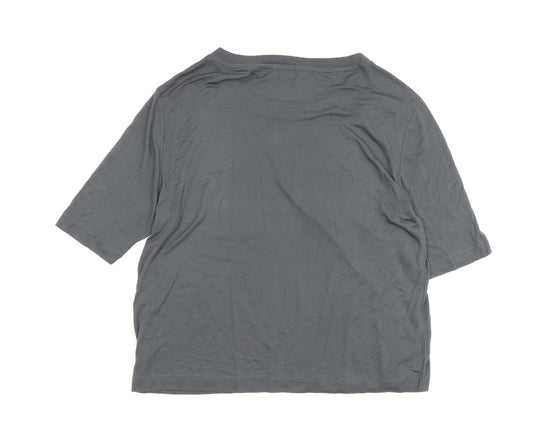 Gap Women's Grey Cotton T-Shirt XS Regular Fit