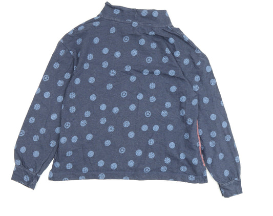 Womens UK Size 10 White Stuff Blue Cotton Blouse