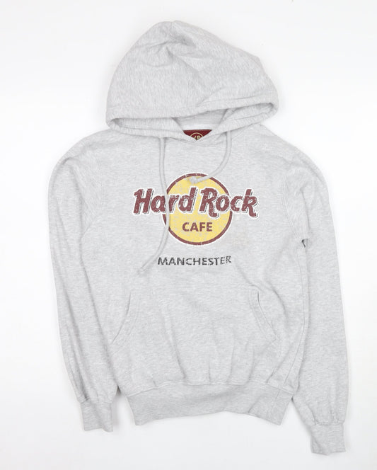 Hard Rock Cafe Grey Pullover Hoodie, Unisex Small