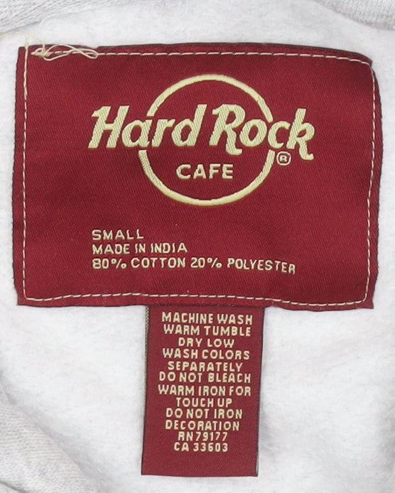 Hard Rock Cafe Grey Pullover Hoodie, Unisex Small