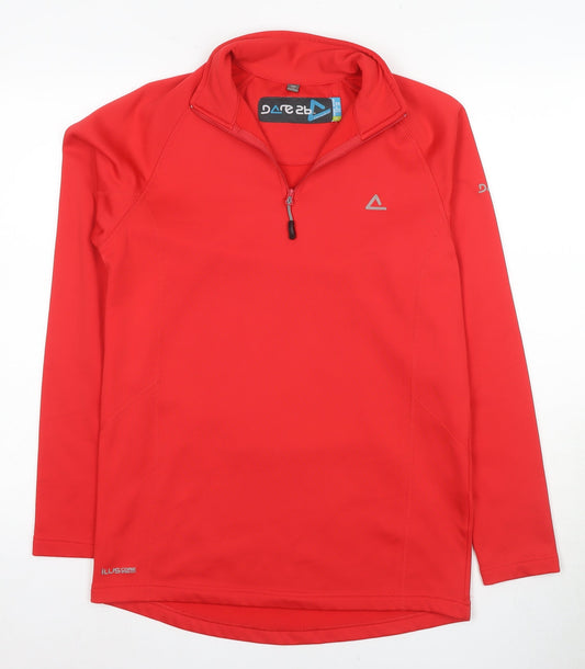 Mens UK S Athletic Dare 2B Red Pullover Hoodie