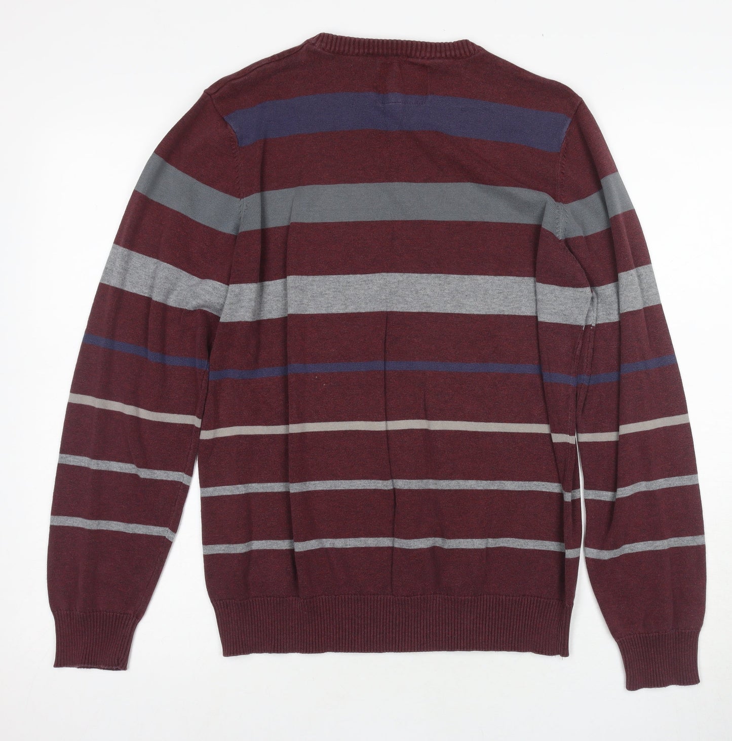 Firetrap Men's Multicoloured Striped M Pullover Jumper