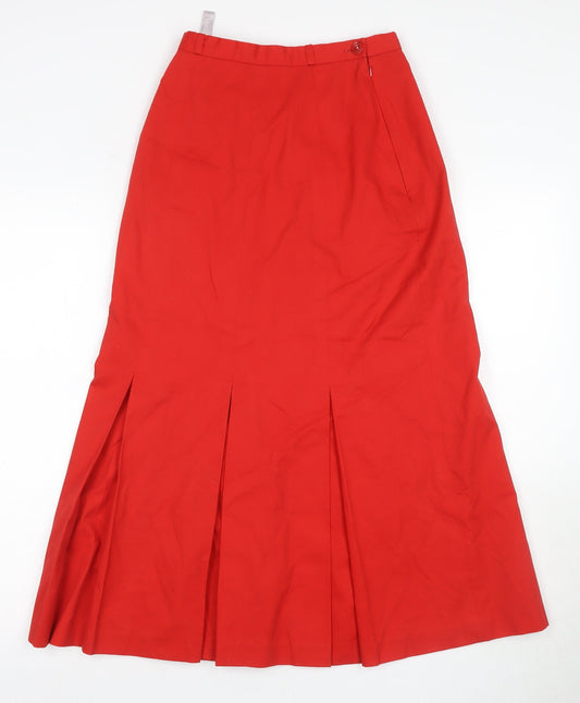 Viyella Women's Red Long Pencil Skirt Size 10