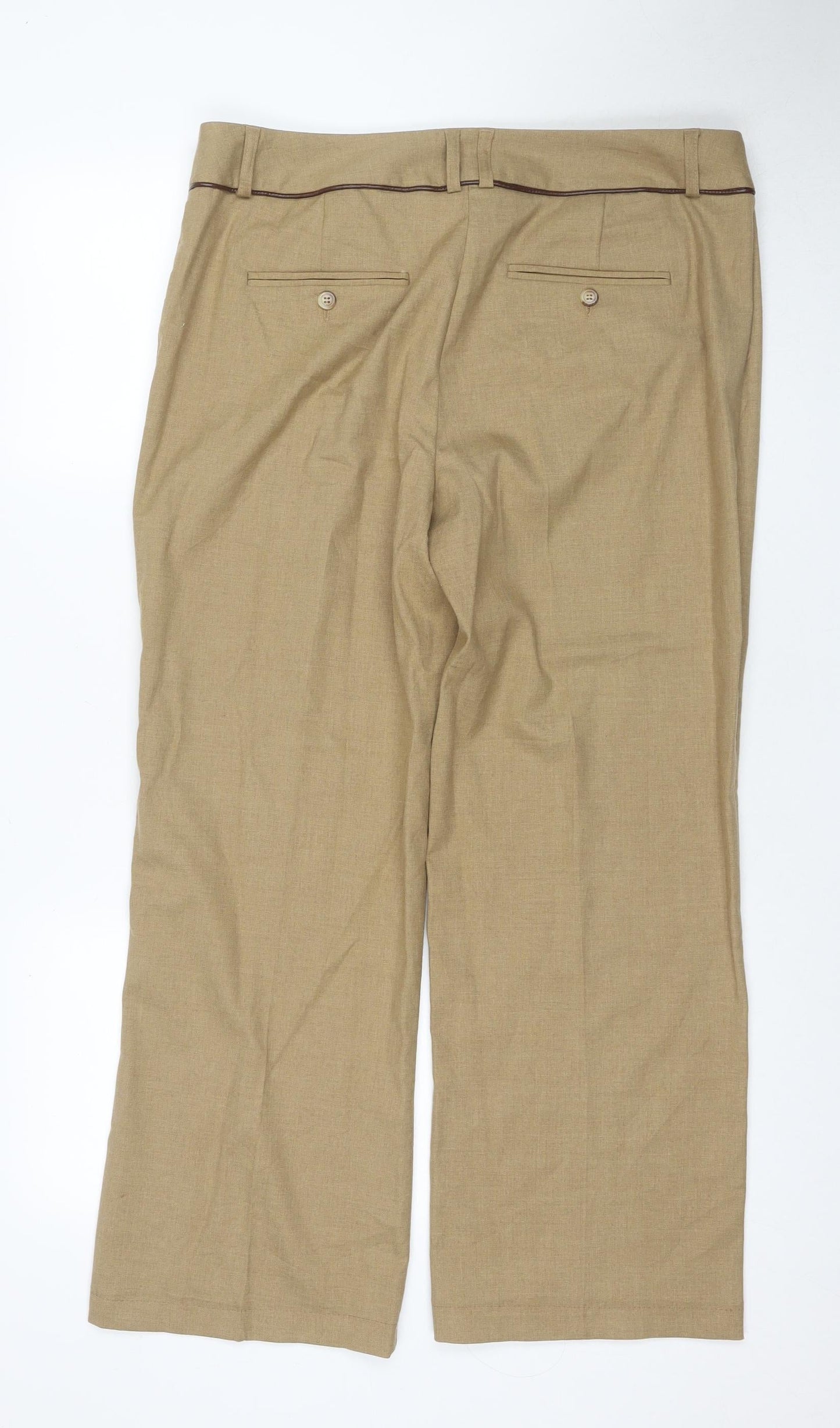 Laura Ashley Women's Beige Dress Pants UK 16