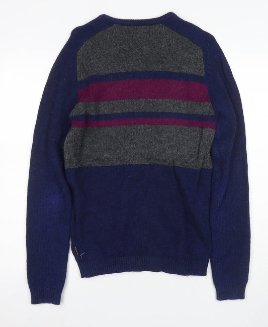Unisex Adultss UK M Regular Ted Baker Multicoloured Pullover Tight-Knit