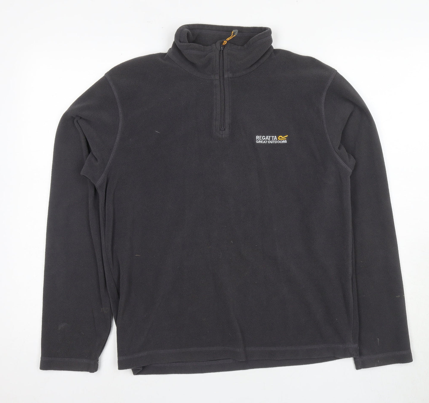 Regatta Men's Black 1/4 Zip Fleece Sweatshirt S