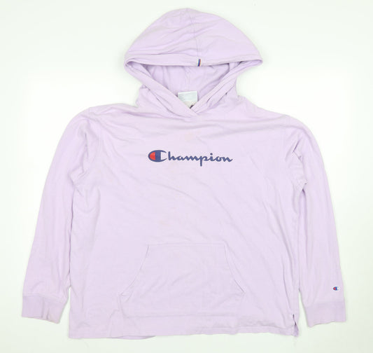 Champion Unisex Purple Pullover Hoodie XL
