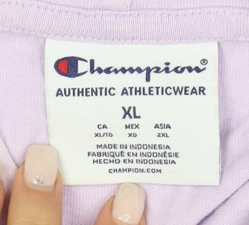 Champion Unisex Purple Pullover Hoodie XL