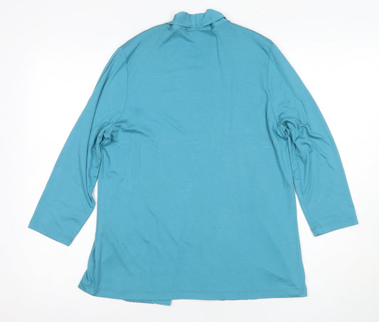 Eastex Women's Blue 3/4 Sleeve Top Size 12