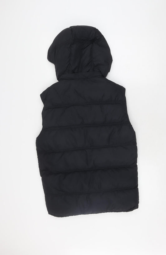 Jack Wills Women's Black XS Puffer Jacket, Hooded Quilted