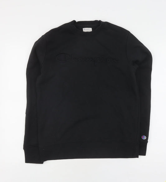Champion Men's Black Pullover Sweatshirt Size S