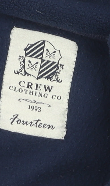 Crew Clothing Co. Women's Blue Fleece Jacket Size 14