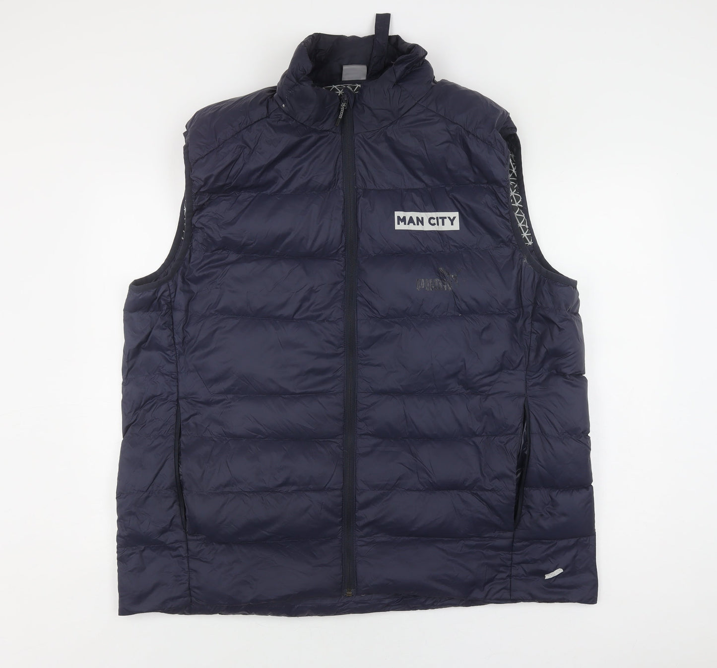 Puma Men's Blue Puffer Waistcoat - 2XL Winter Sportswear